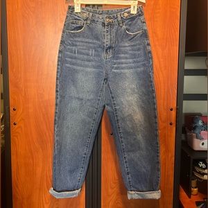 Mom fit denim jeans